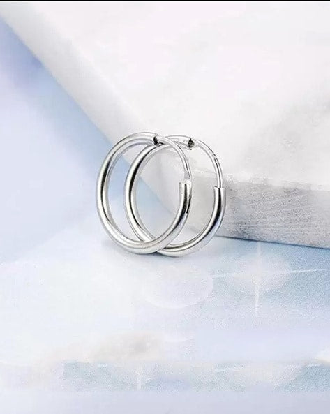 Silver Hoop Earrings | 925 Pure Silver