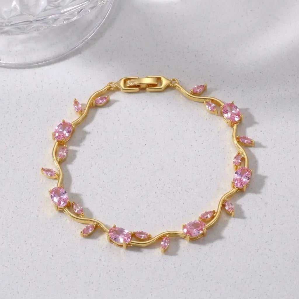Pink Tulip Bracelet
