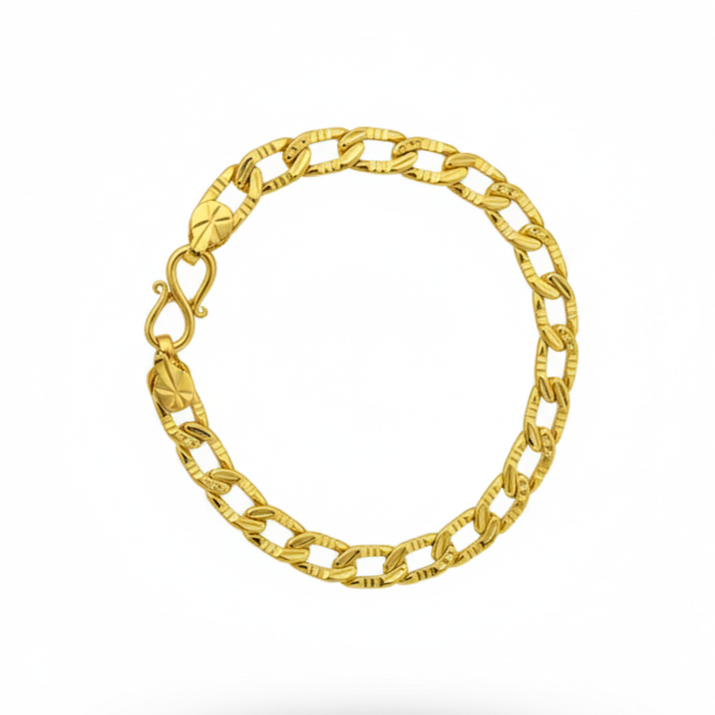 Nano Cuban Bracelet | 22 kt Gold Plated