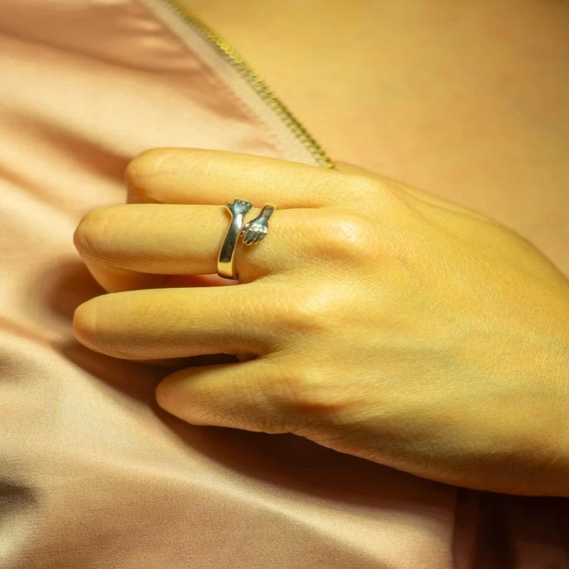 Hug Ring | Pure 925 Silver | Unisex