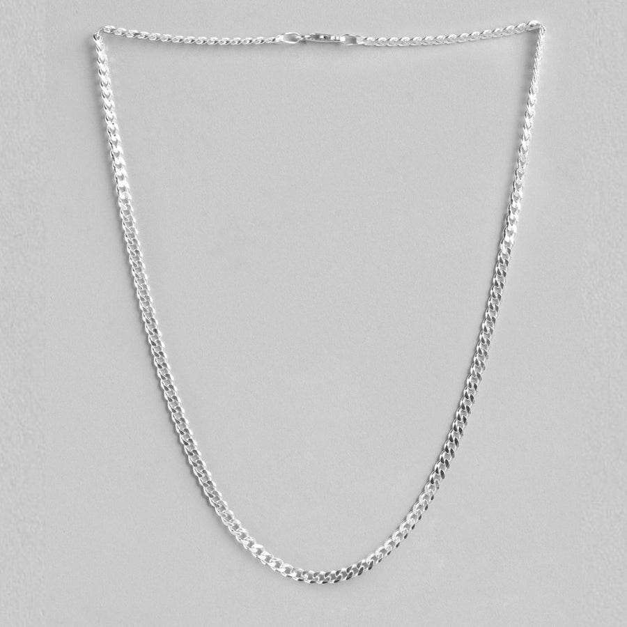 Silver Mens Cuban Chain