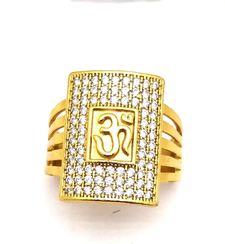 Om Ring | 22 Kt gold Plated
