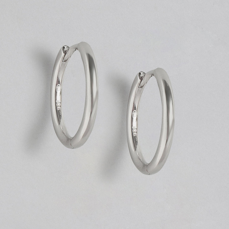 Silver Hoop Earrings | 925 Pure Silver