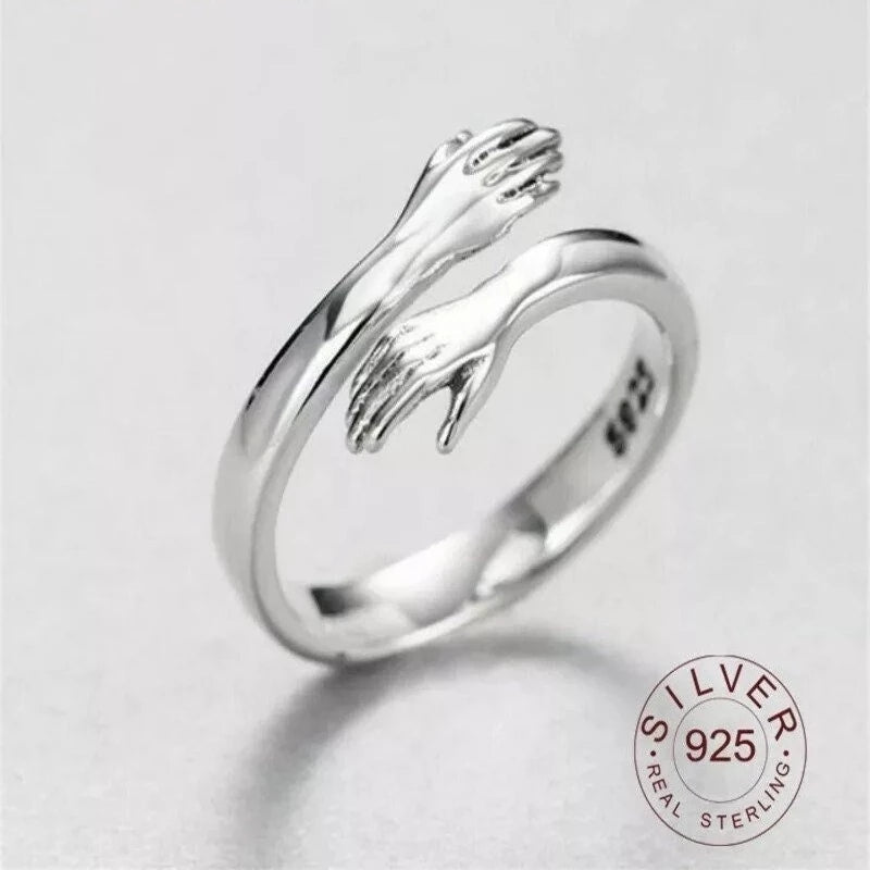 Hug Ring | Pure 925 Silver | Unisex