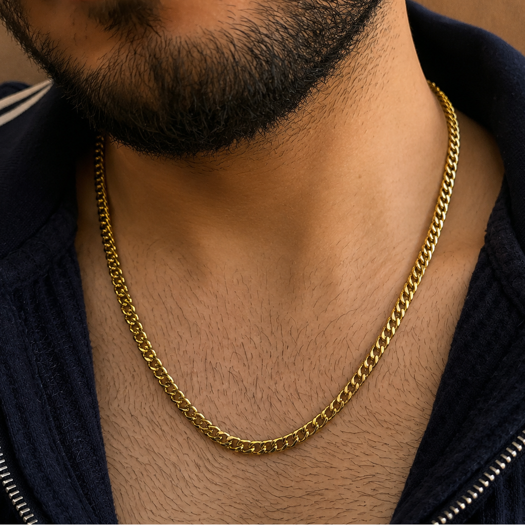 Cuban Chain Men | 22 Kt Gold Plated