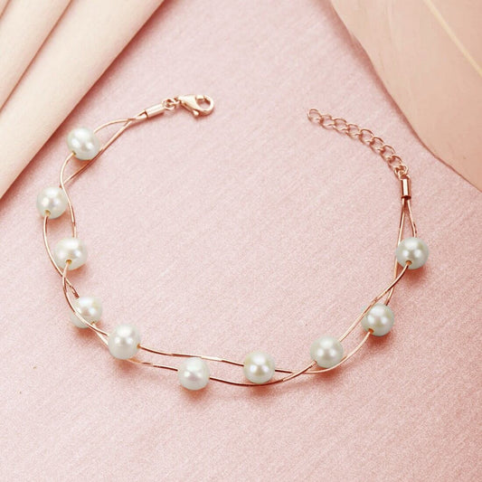 Rose Gold Fresh Off the Sea 925 Silver Bracelet