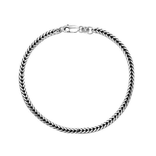 Silver Bond Oxidised Bracelet | 925 Pure Silver