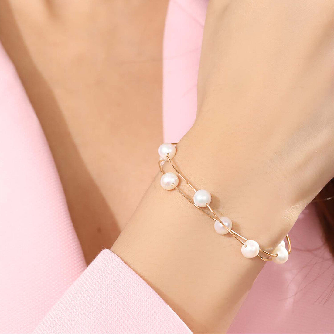 Rose Gold Fresh Off the Sea 925 Silver Bracelet