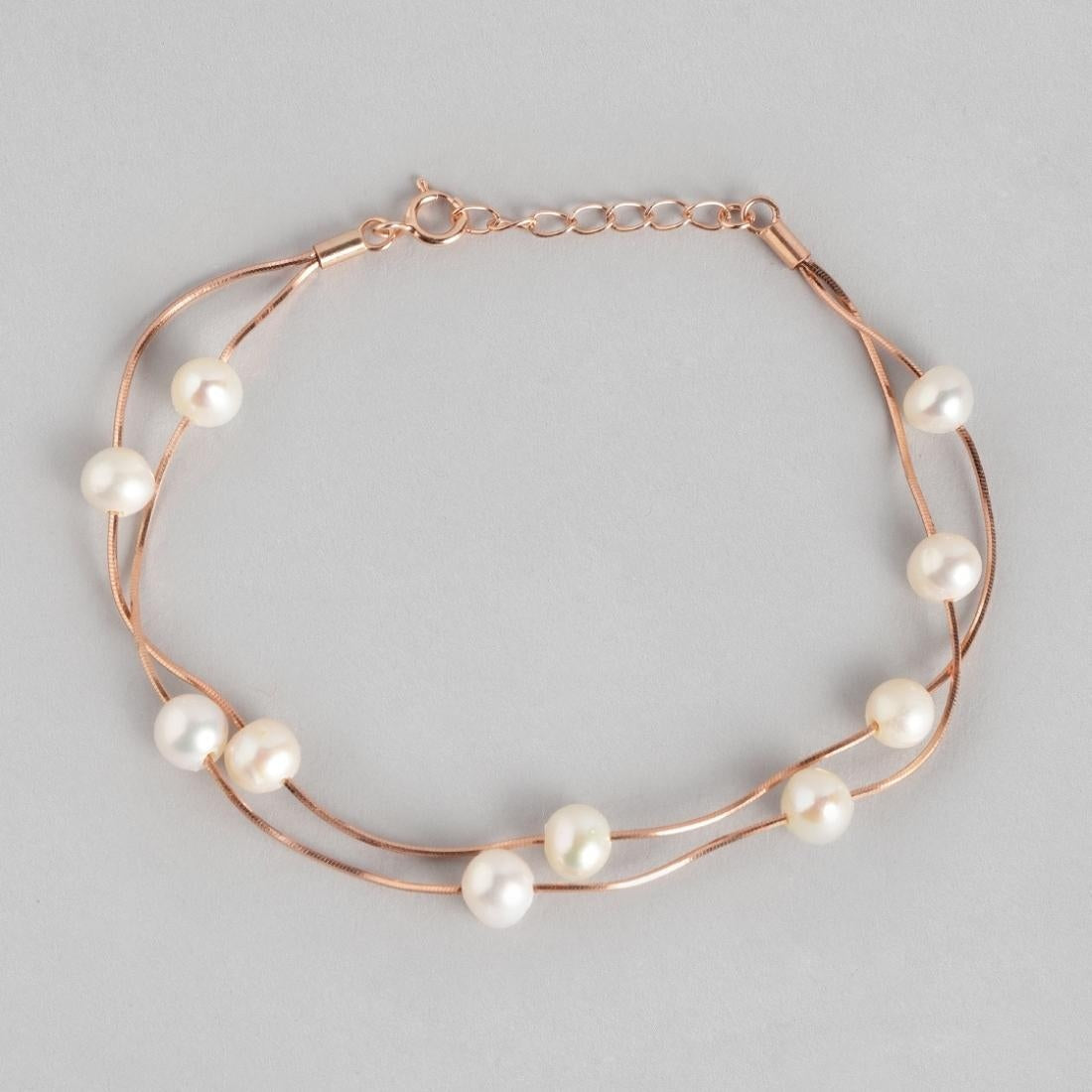 Rose Gold Fresh Off the Sea 925 Silver Bracelet