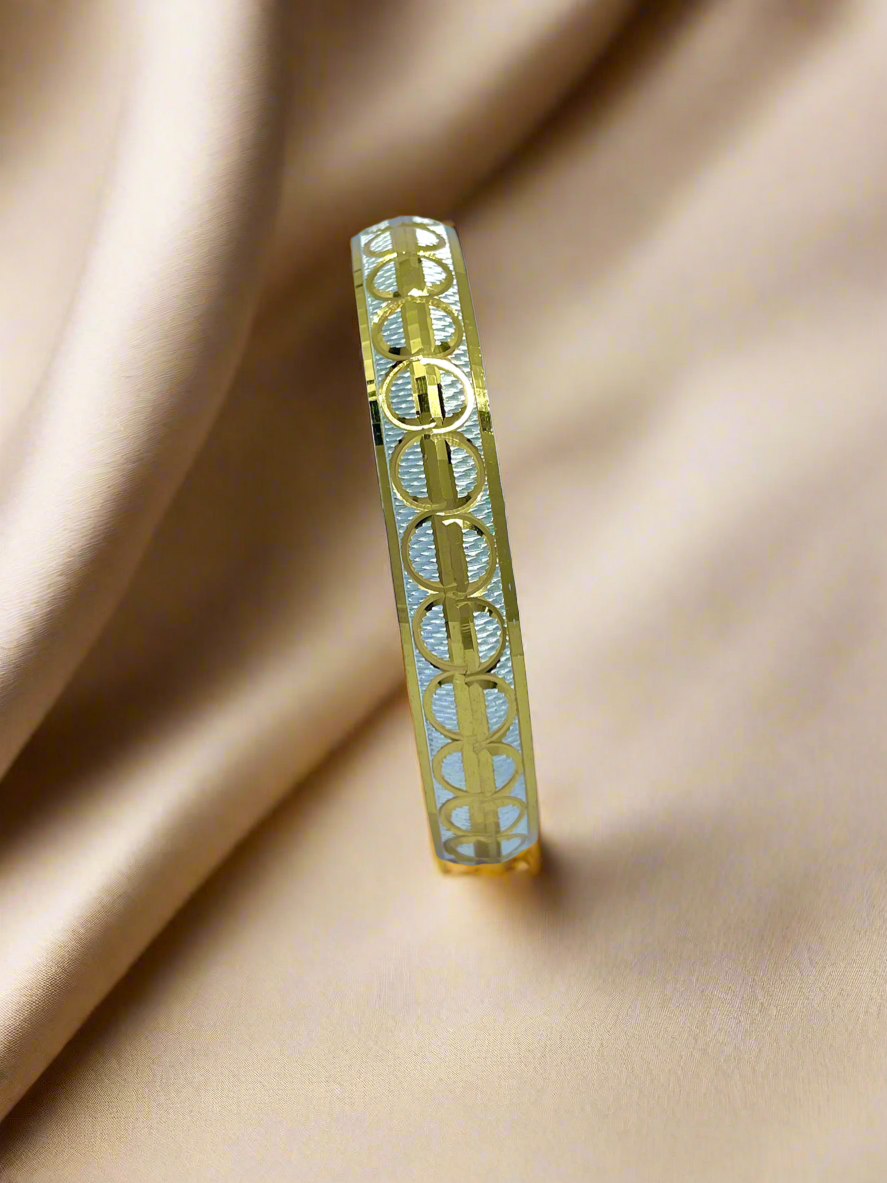 Helix Band Kada | 22 Kt Gold Plated