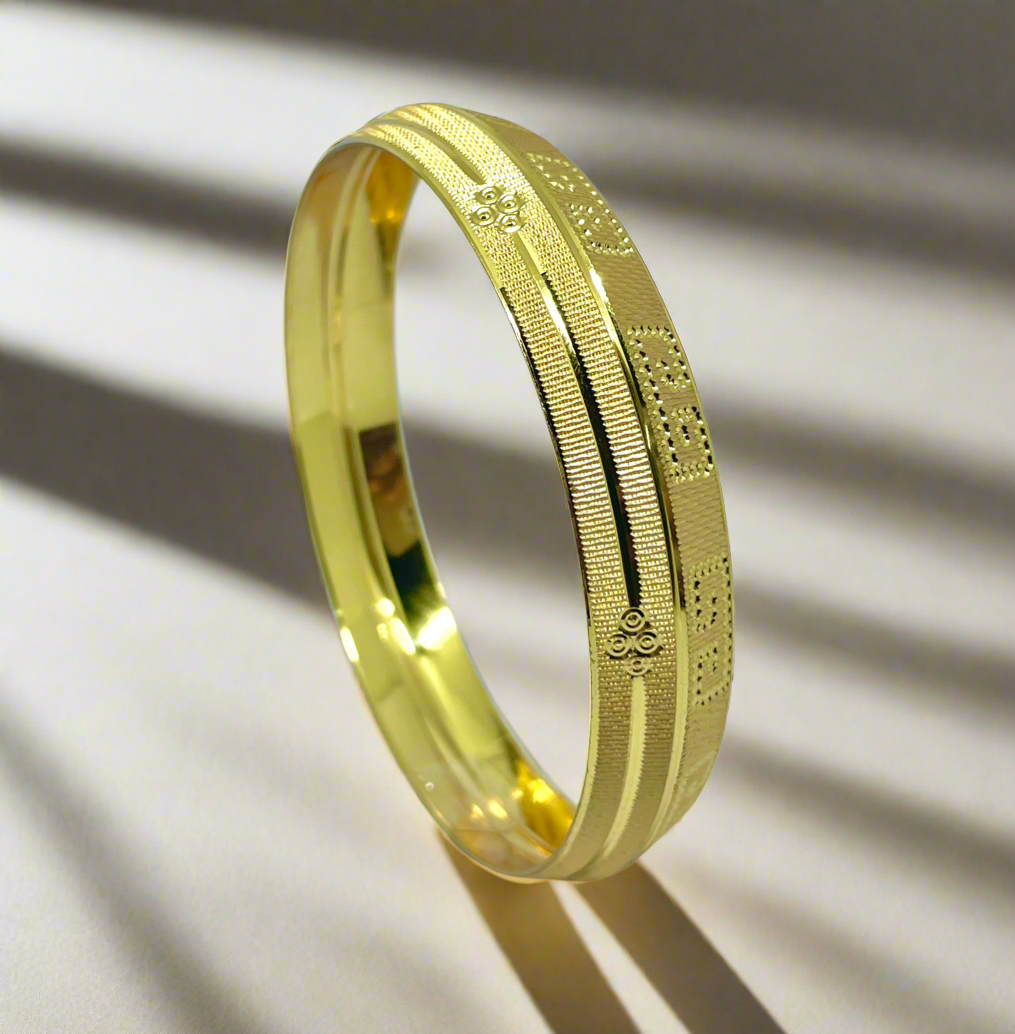 Magnum Band Kada | 22 Kt Gold Plated