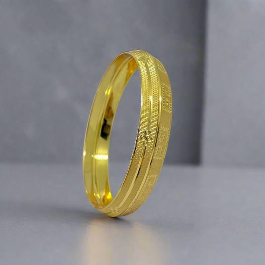 Magnum Band Kada | 22 Kt Gold Plated