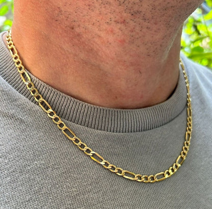 Figaro Link Chain | 22 Kt Gold Plated