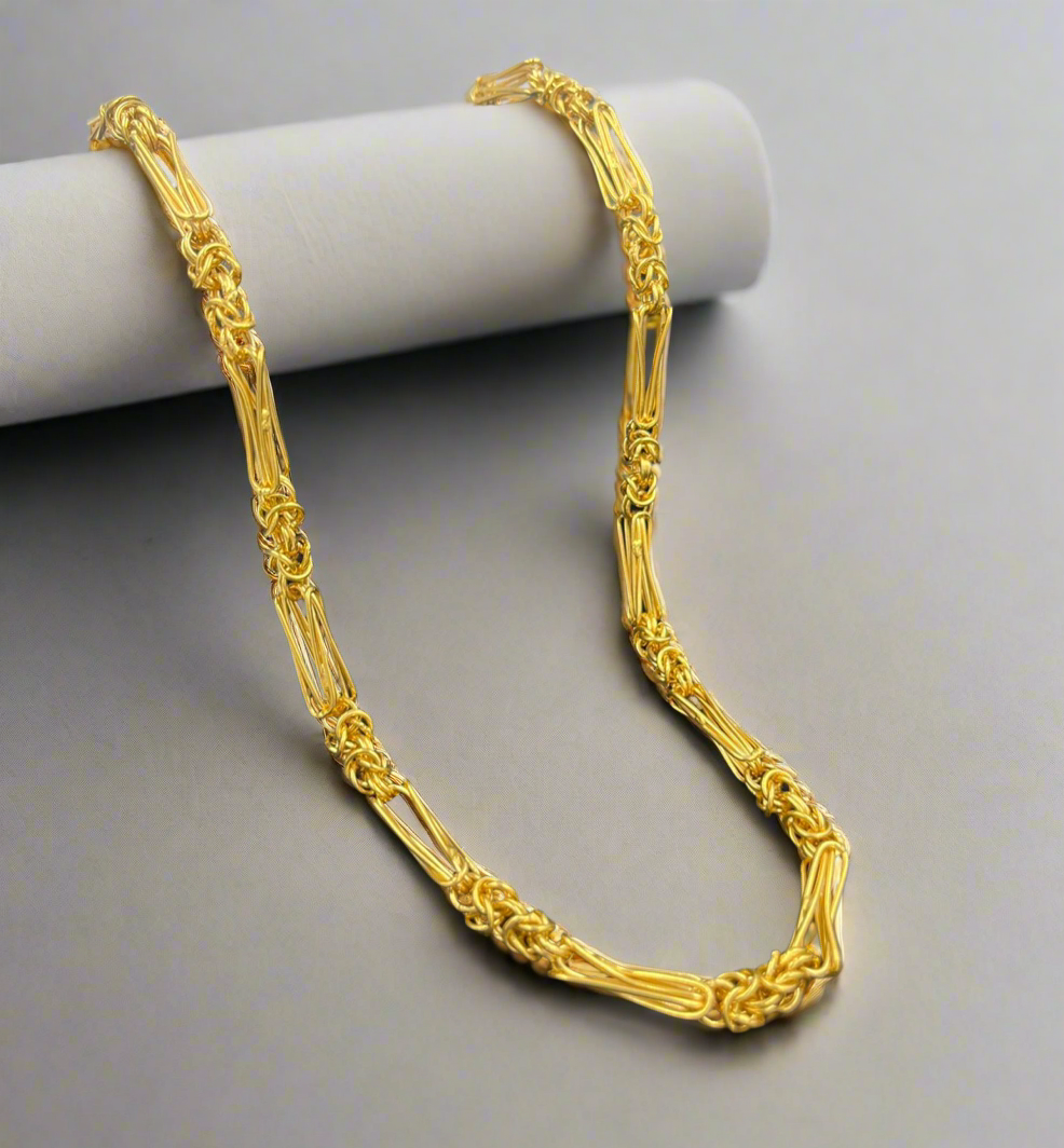 Royal Hollow Men's Chain | 22 Kt Gold Chain