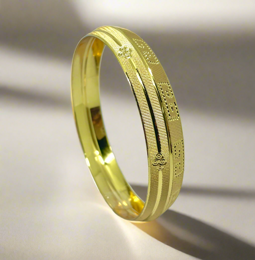 Magnum Band Kada | 22 Kt Gold Plated