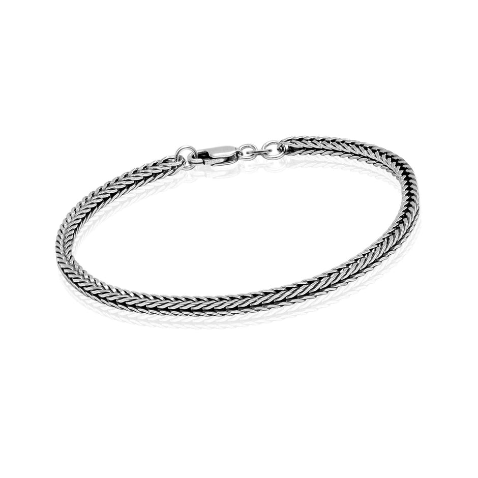 Silver Bond Oxidised Bracelet | 925 Pure Silver