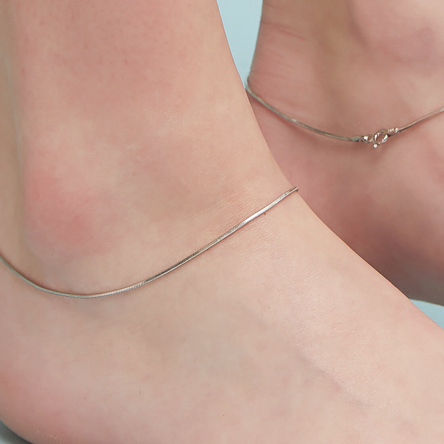 Minimal Snake Chain Anklets