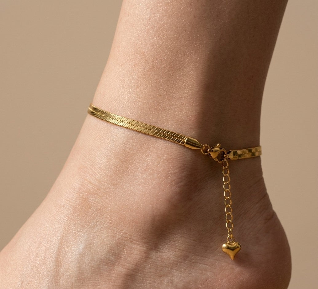 Golden Snake Chain Anklets