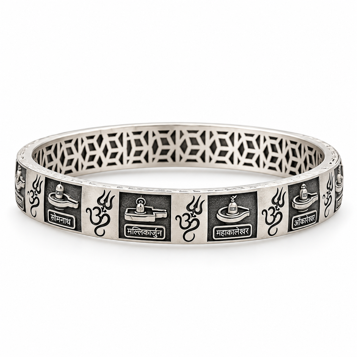 12 Jyotirlinga Kada | 925 Sterling Silver