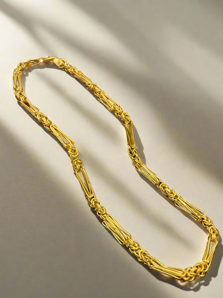 Royal Hollow Men's Chain | 22 Kt Gold Chain