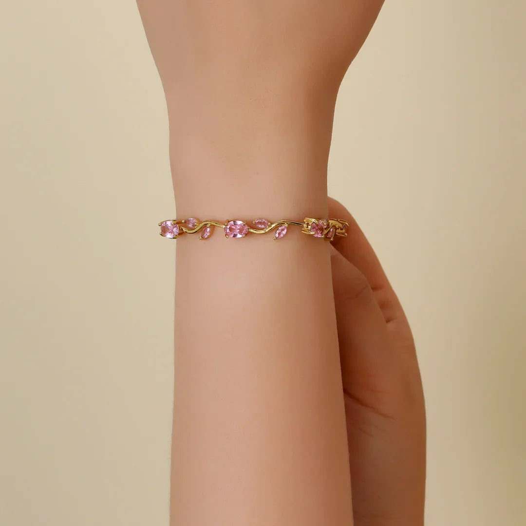 Pink Tulip Bracelet