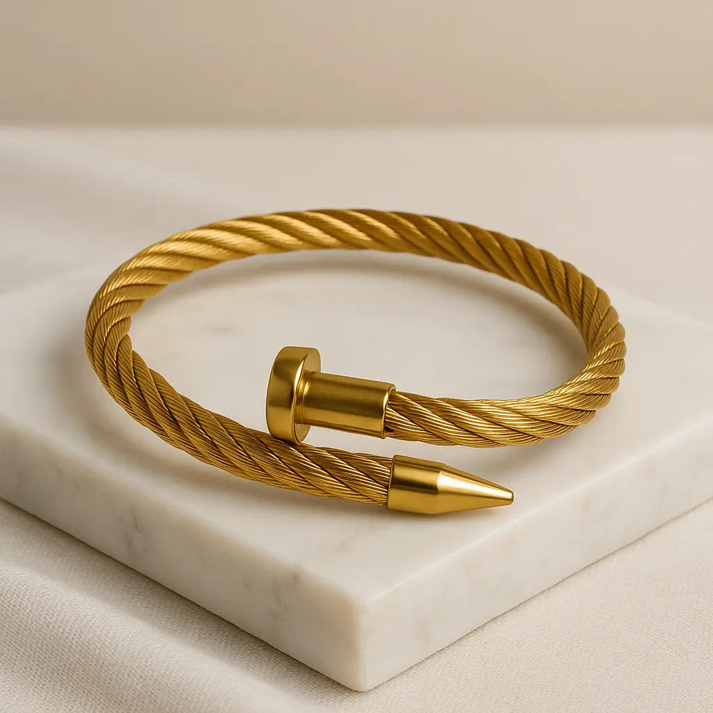 Nail Braided Bracelet