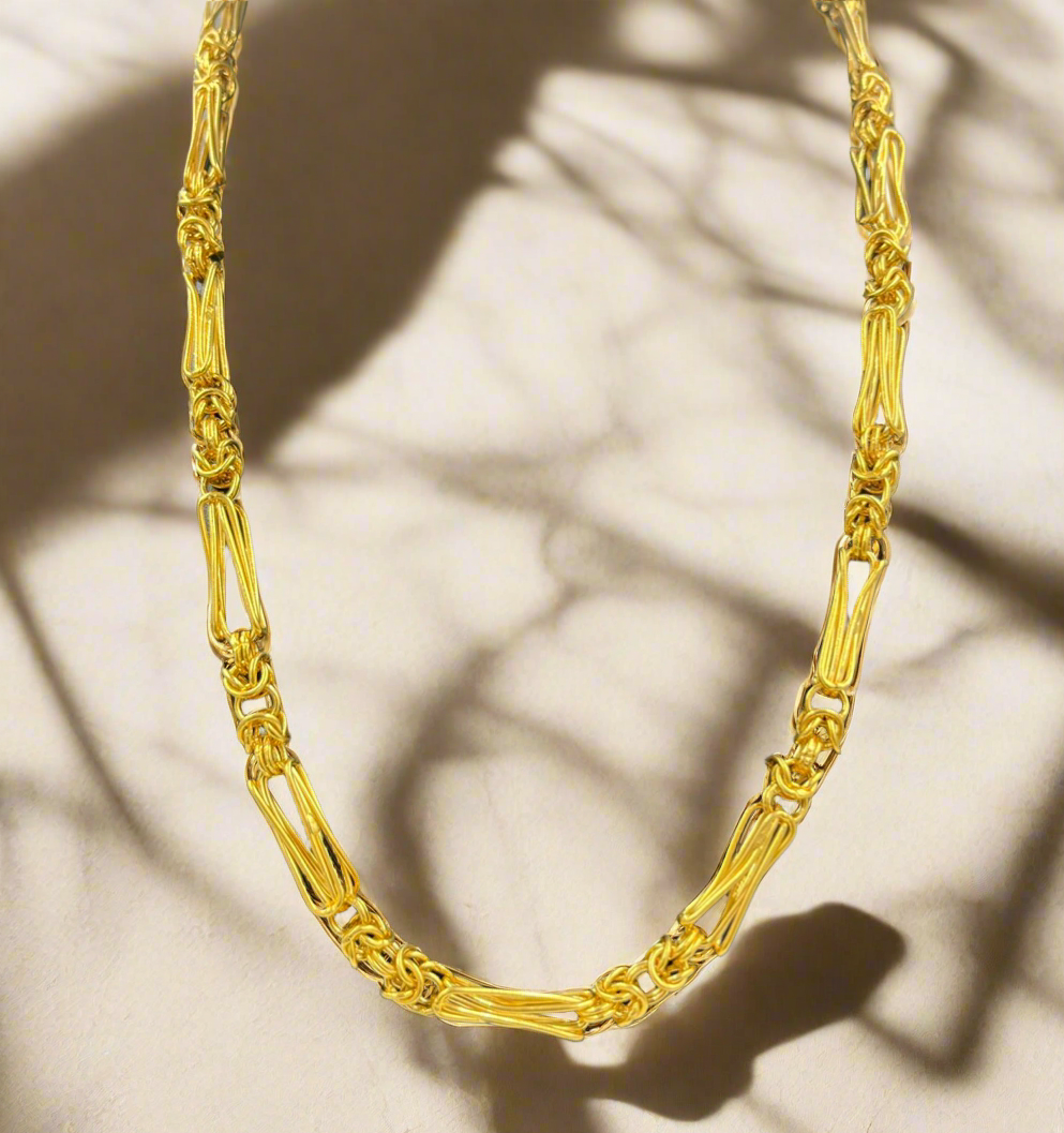Royal Hollow Men's Chain | 22 Kt Gold Chain