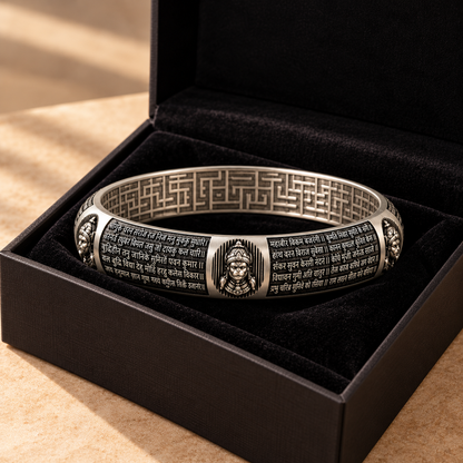 Hanuman Chalisa Kada | 925 Sterling Silver