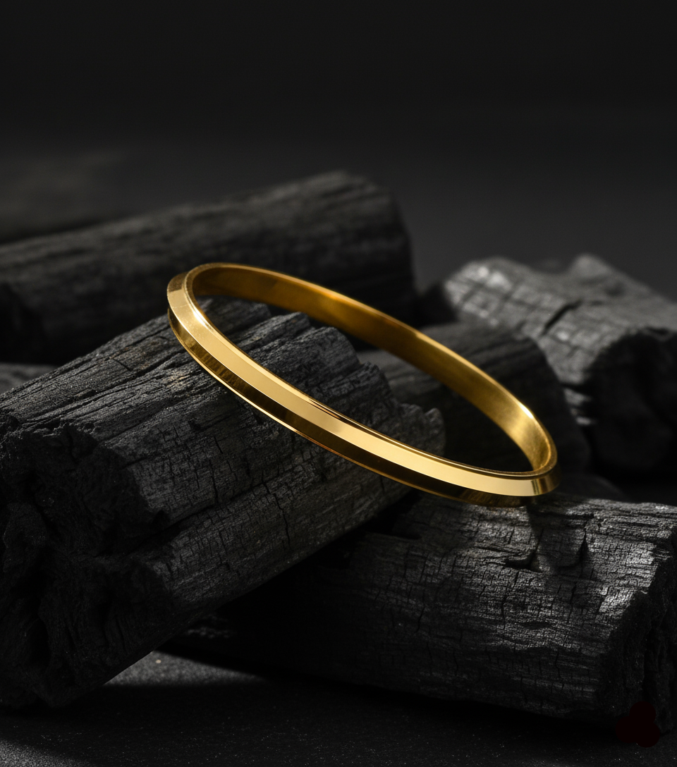Men's Punjabi Kada | 22kt Gold Plated