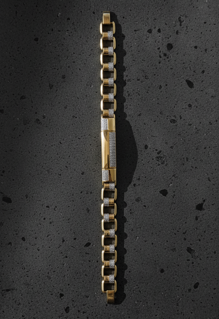 Zigzag Dual Tone Bracelet