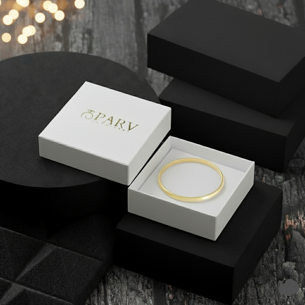 Men's Punjabi Kada | 22kt Gold Plated