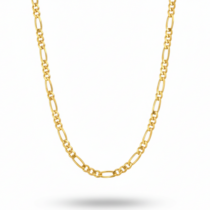 Figaro Link Chain | 22 Kt Gold Plated