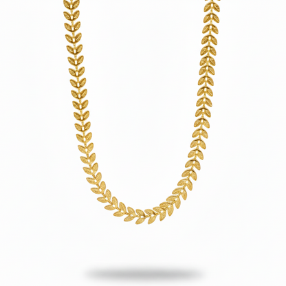 Leaflet Gold Chain | 22 Kt Gold Plated