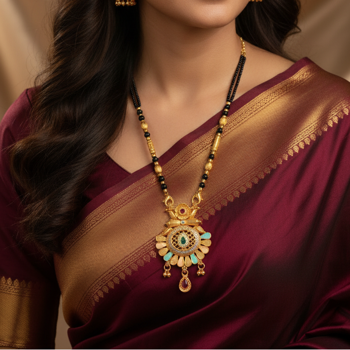 Glitza Rajwadi Mangal Sutra