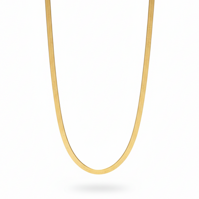 Flat Golden Snake Chain