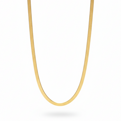 Flat Golden Snake Chain