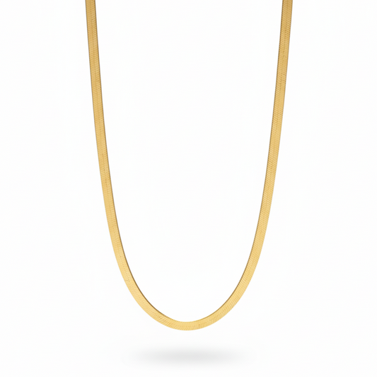 Flat Golden Snake Chain