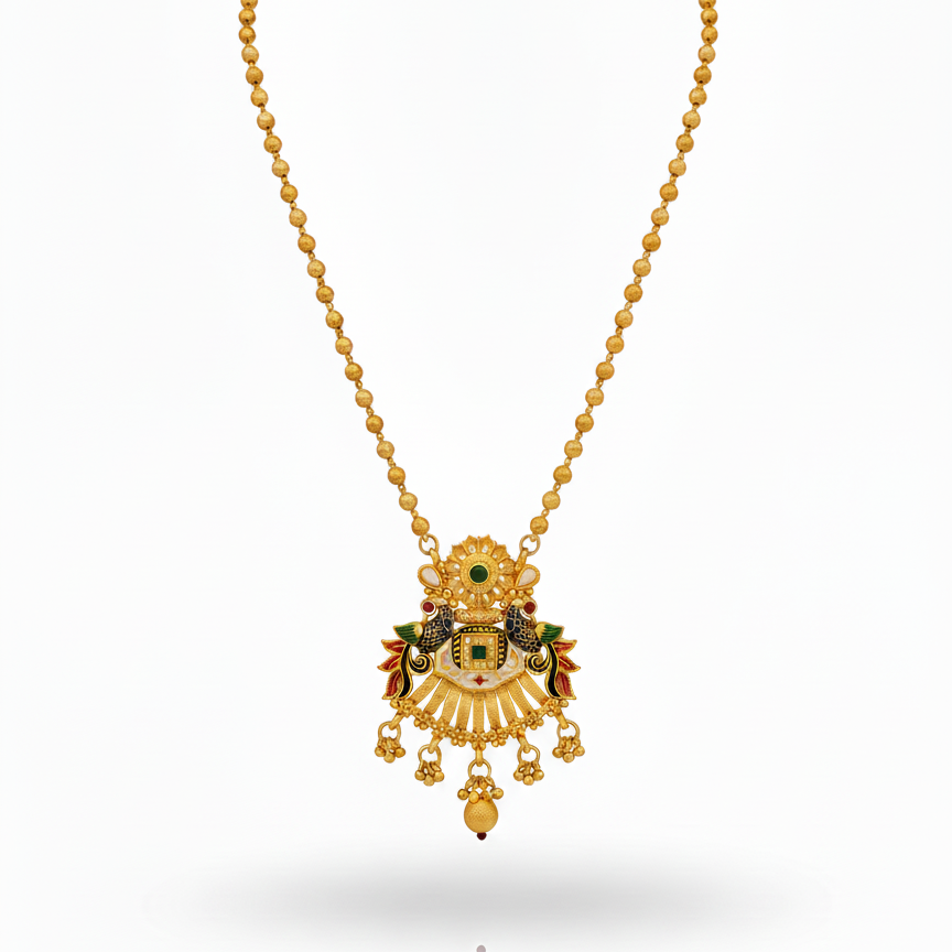 Peakock Rajwadi Mangalsutra
