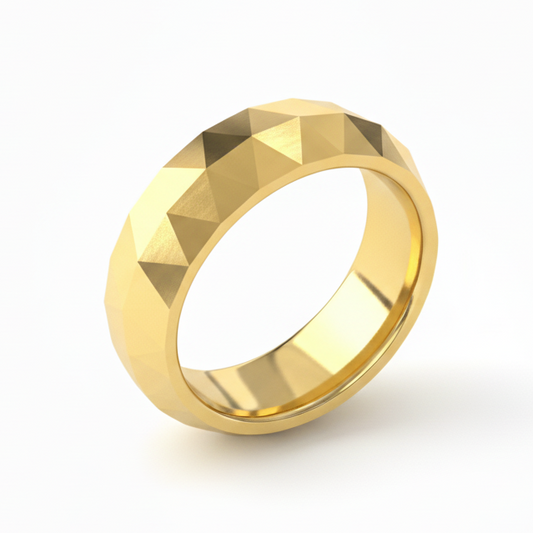 Edge Band Ring | 22 Kt Gold Plated