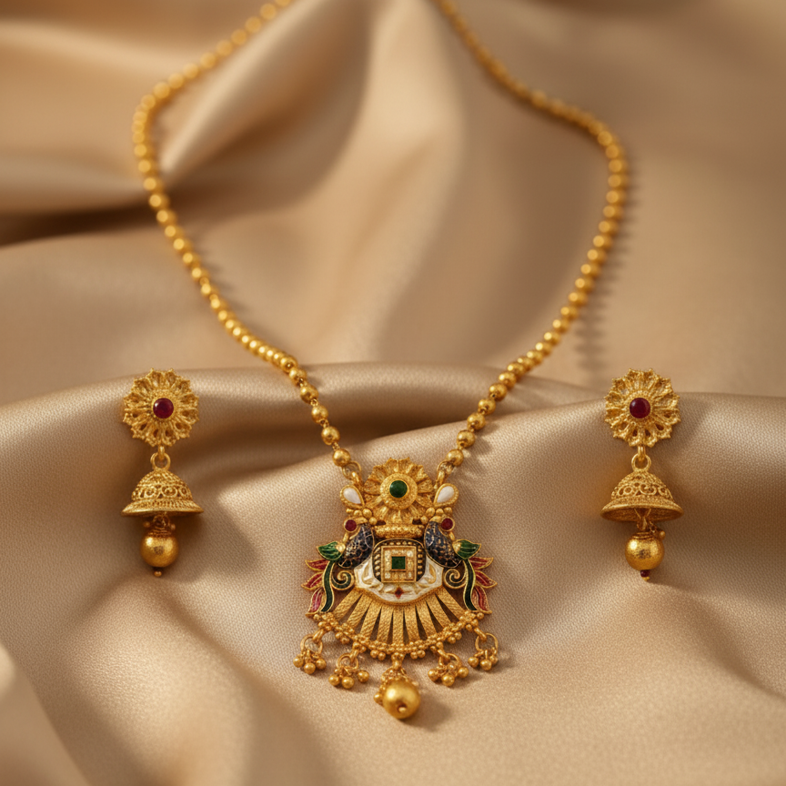 Peakock Rajwadi Mangalsutra