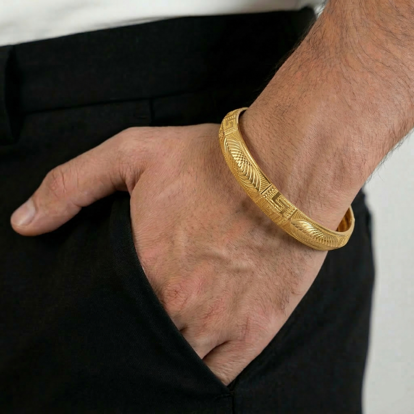 Samrat Engraved Kada