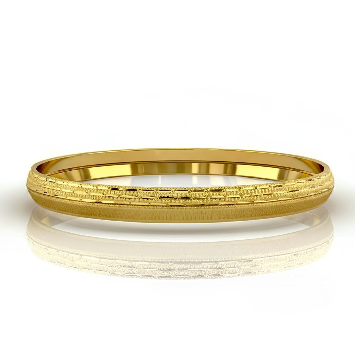 AuraBand Men's Kada | 22Kt Gold Plated