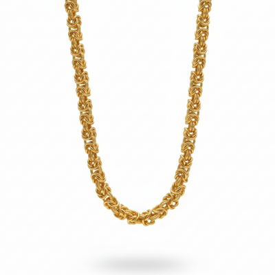 King's Braid Chain | 22 Kt Gold Plated