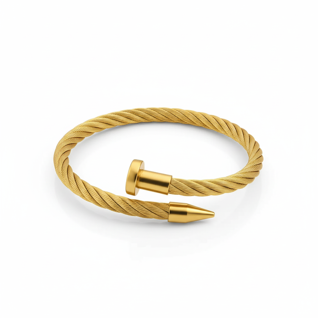 Nail Braided Bracelet
