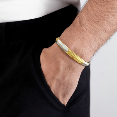 Arrow Men's Gold Kada hover image