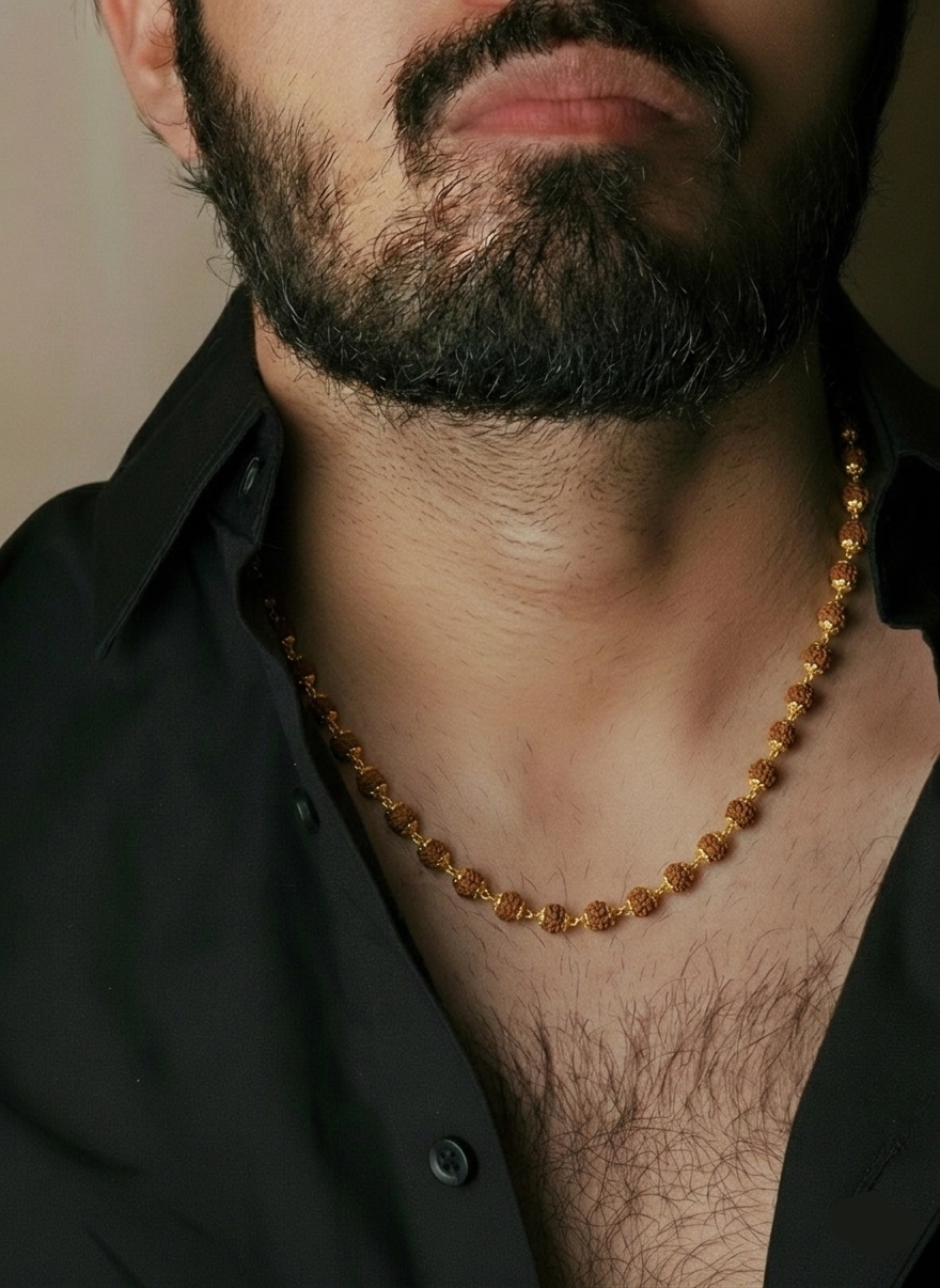 Rudraksh Gold Chain