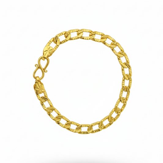 Nano Cuban Bracelet | 22 kt Gold Plated