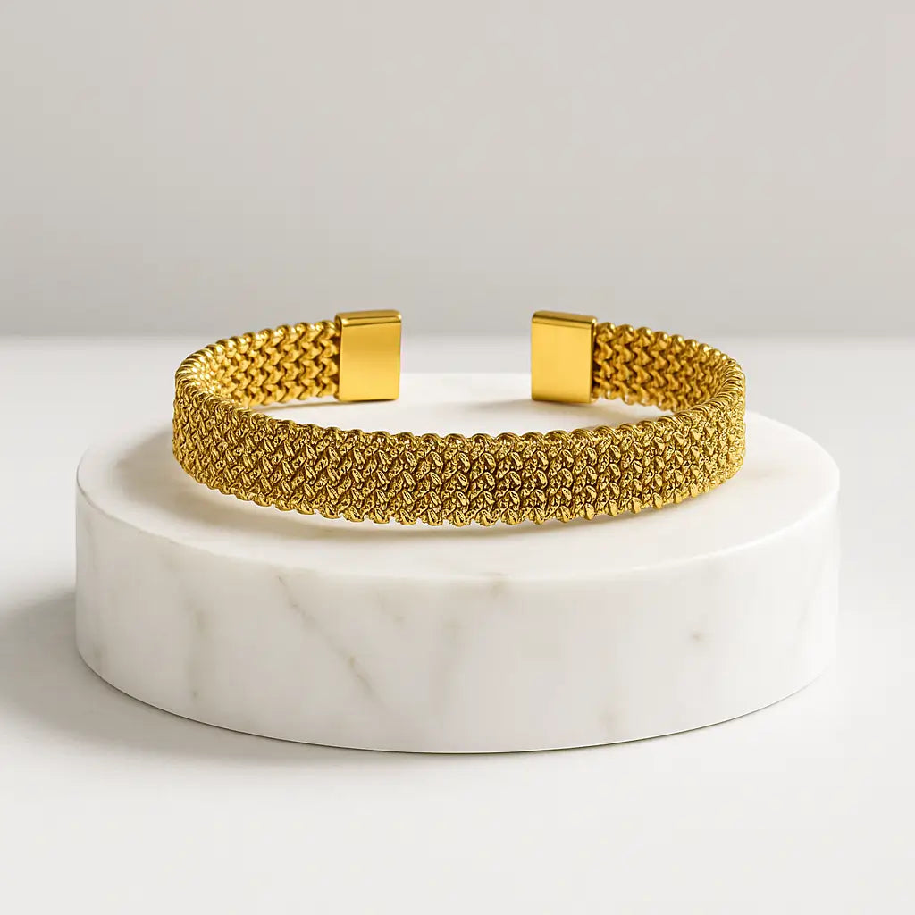 Interlink Cuff Bracelet
