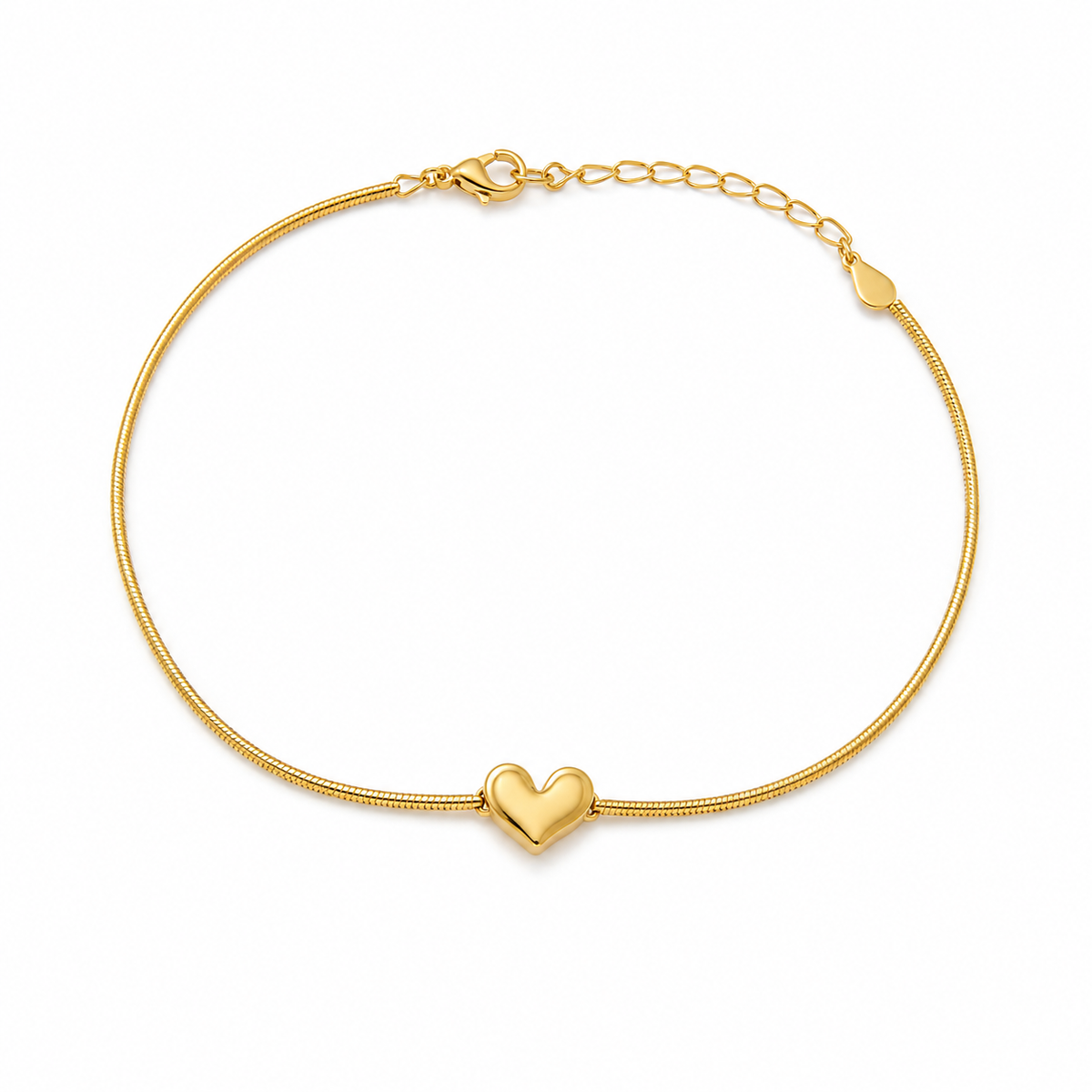 Golden Heart Anklets