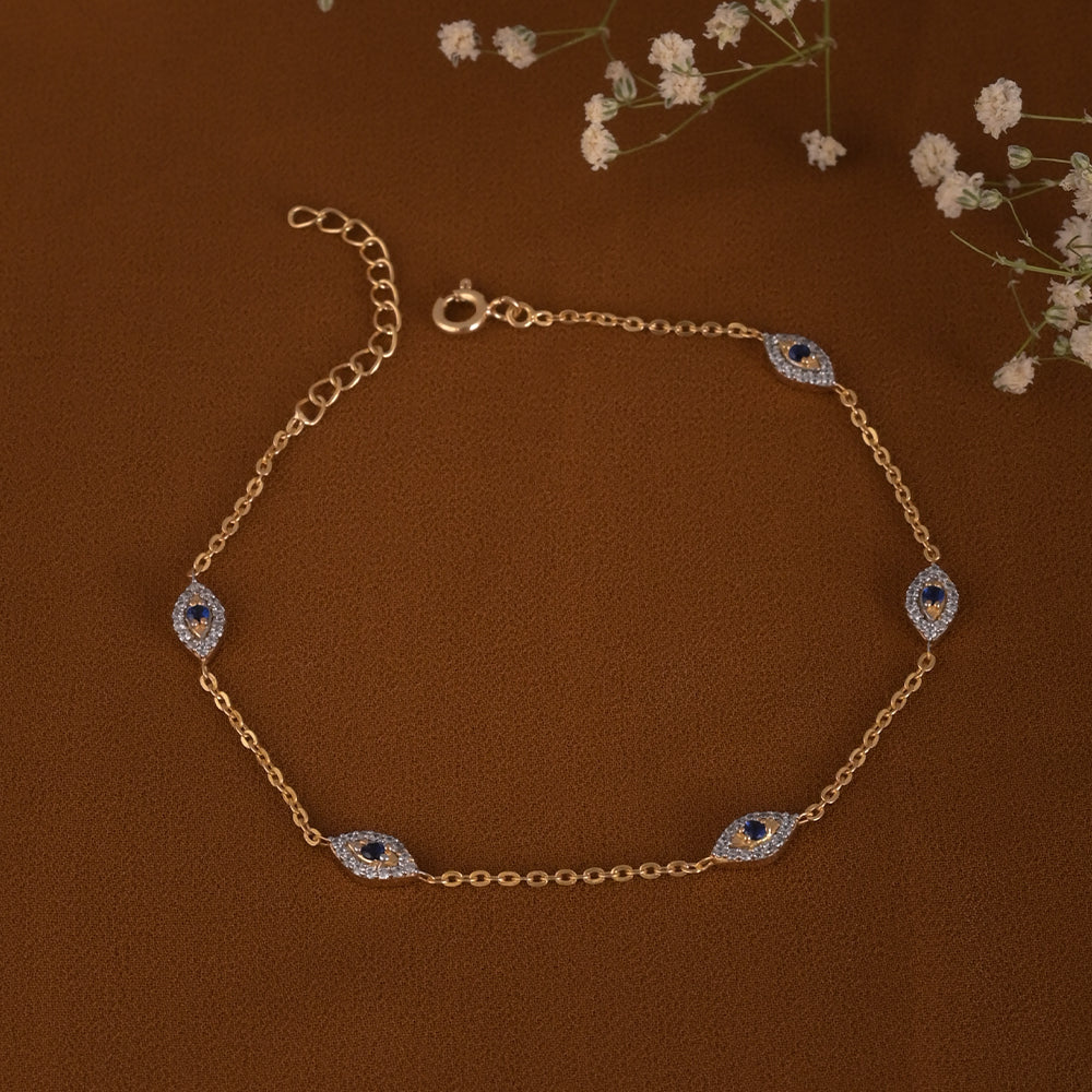 Evil Eye Anklets | Pure 925 Silver